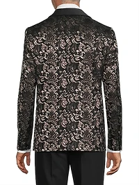 Novel Silk-Wool Smoking Jacket