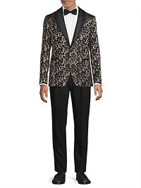 Novel Silk-Wool Smoking Jacket