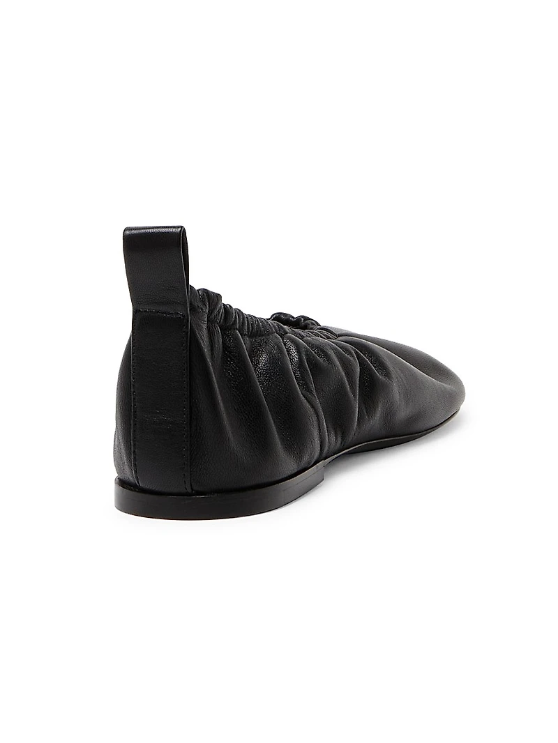 Leather Ballerina Flats