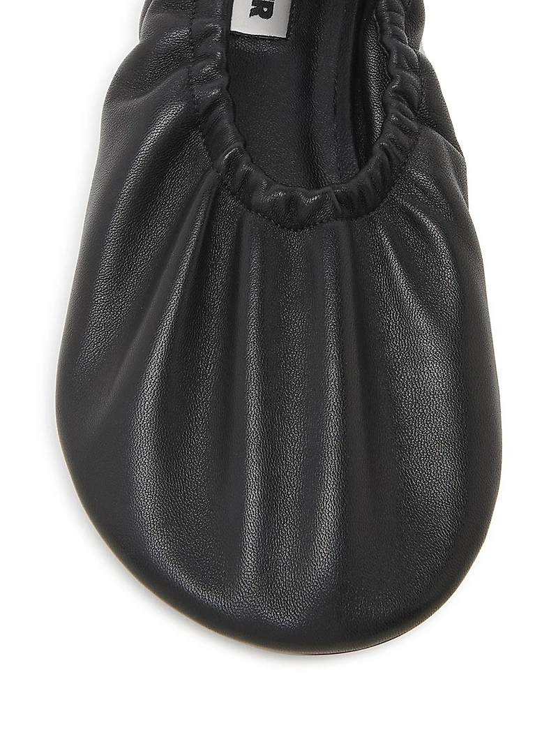 Leather Ballerina Flats
