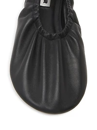 Leather Ballerina Flats