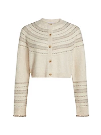 Teagan Intarsia-Knit Cardigan