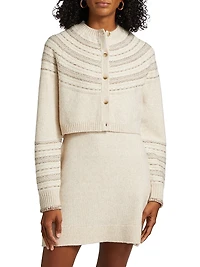 Teagan Intarsia-Knit Cardigan