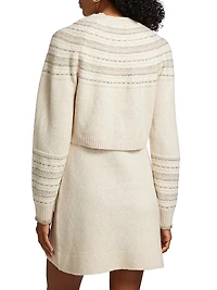 Teagan Intarsia-Knit Cardigan