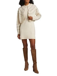 Teagan Intarsia-Knit Cardigan