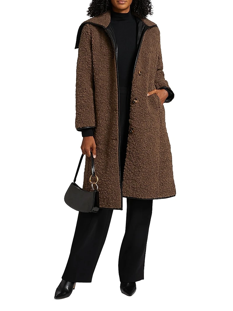 Trace Faux-Shearling Coat