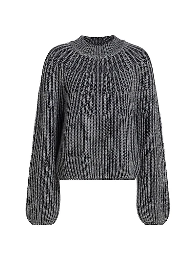 Sasha Graduated Rib Sweater