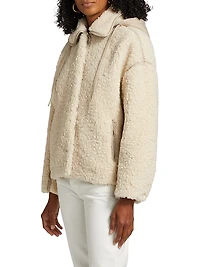 Kyle Faux-Shearling Hooded Jacket