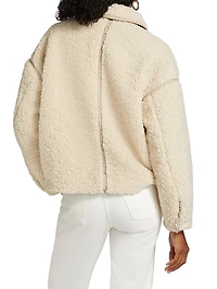 Kyle Faux-Shearling Hooded Jacket
