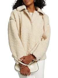 Kyle Faux-Shearling Hooded Jacket