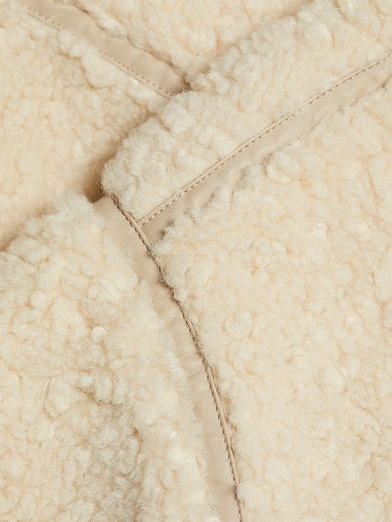 Kyle Faux-Shearling Hooded Jacket