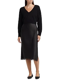 Mis Pieced Layered Midi-Dress