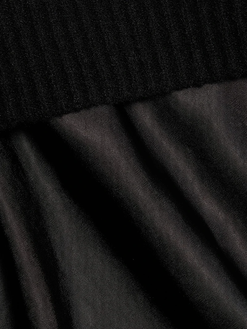 Mis Pieced Layered Midi-Dress