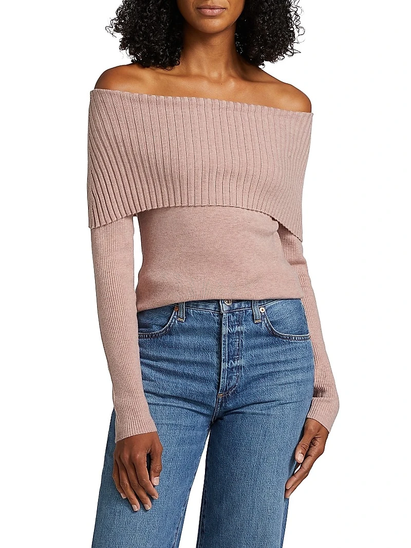 Becca Knit Funnel Neck Top