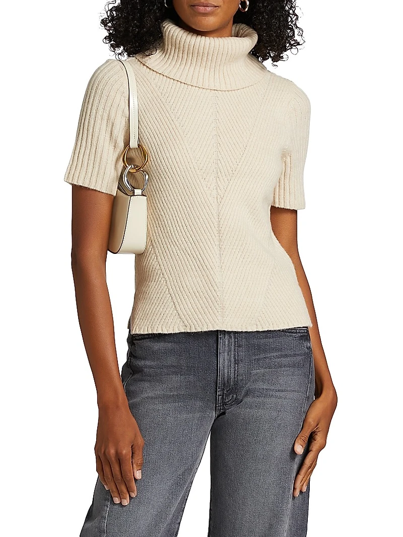Mimi Ribbed Wool-Blend Top