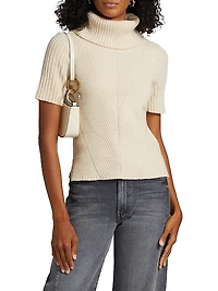 Mimi Ribbed Wool-Blend Top