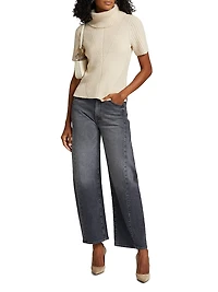 Mimi Ribbed Wool-Blend Top