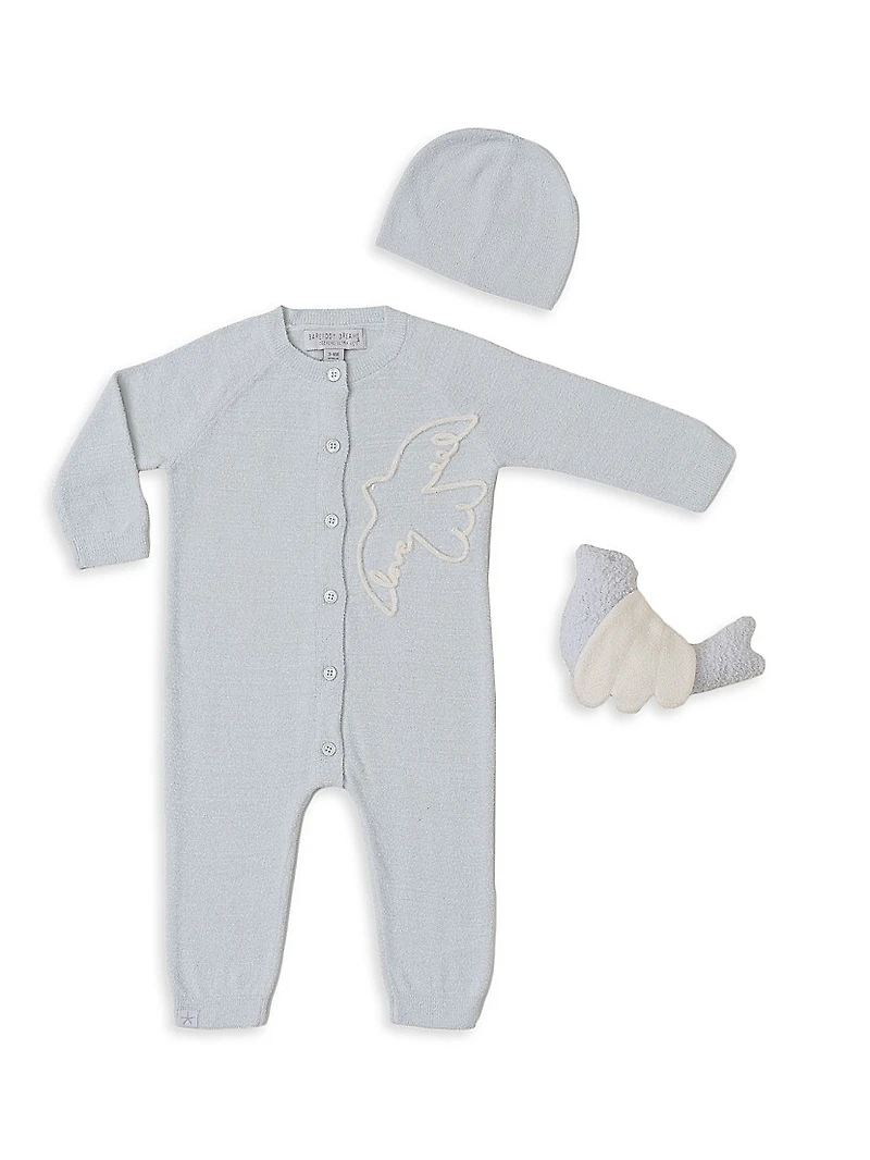 Baby's Coverall, Beanie & Buddie Set