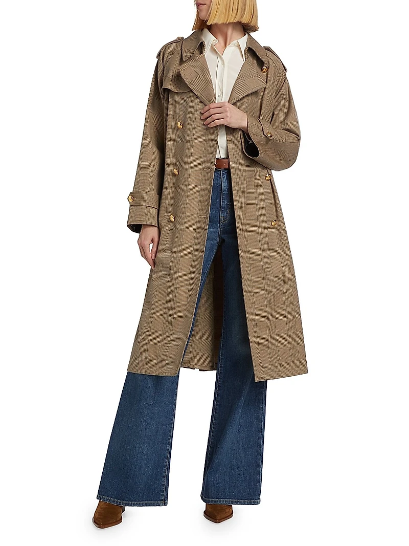 Toussaint Cotton Double-Breasted Trench Coat