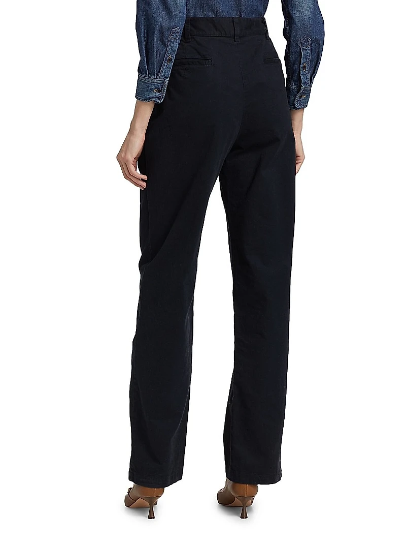 Anna Cotton-Blend Pants