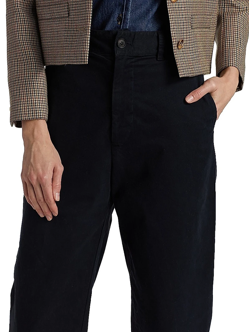 Anna Cotton-Blend Pants