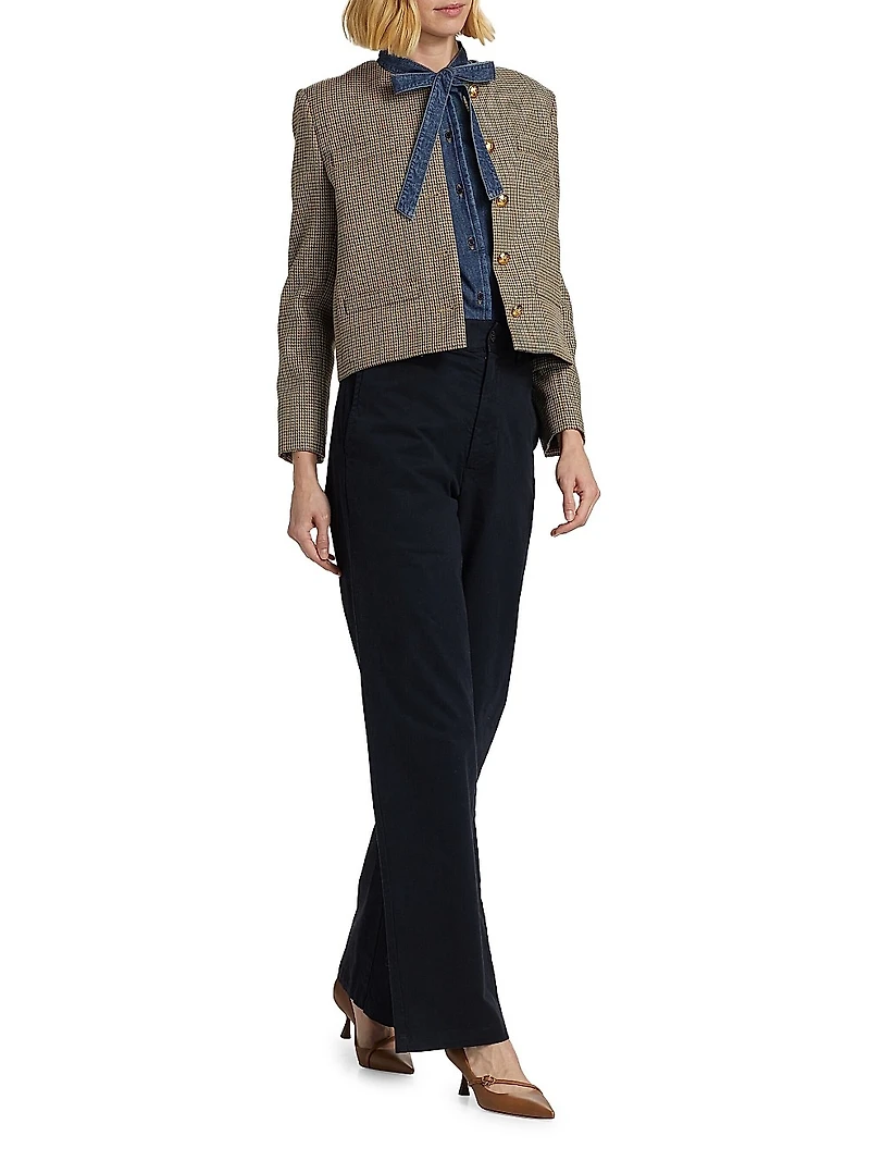 Anna Cotton-Blend Pants