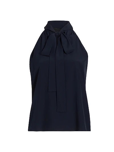 Zelie Silk Halter Top