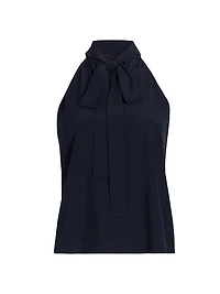 Zelie Silk Halter Top