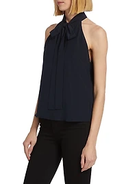Zelie Silk Halter Top