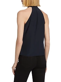 Zelie Silk Halter Top