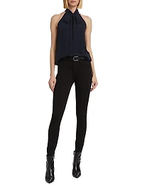 Zelie Silk Halter Top