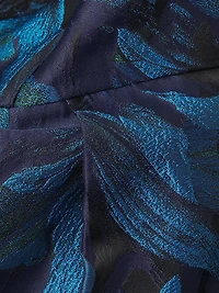Floral Jacquard Fit & Flare Cocktail Dress