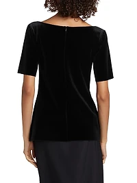 Ery Bow Velvet Top