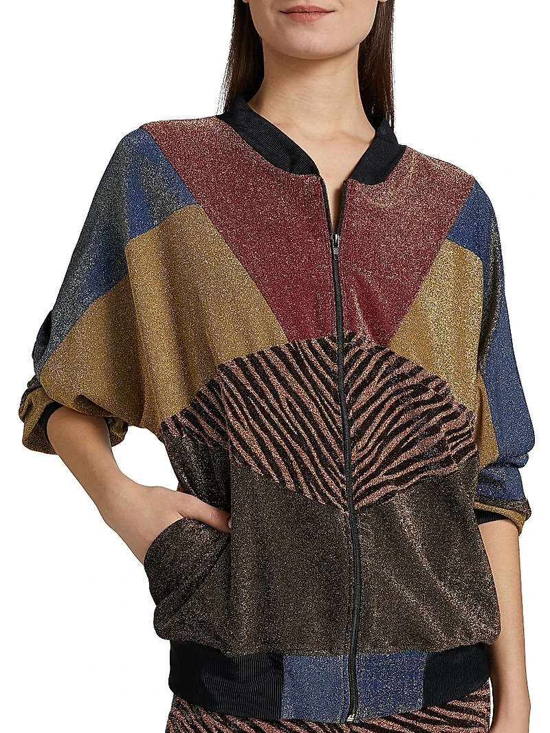 Glint Zebra Dolman Track Jacket