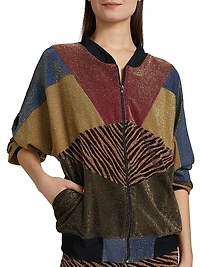 Glint Zebra Dolman Track Jacket