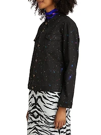 Cosmo Printed Denim Jacket