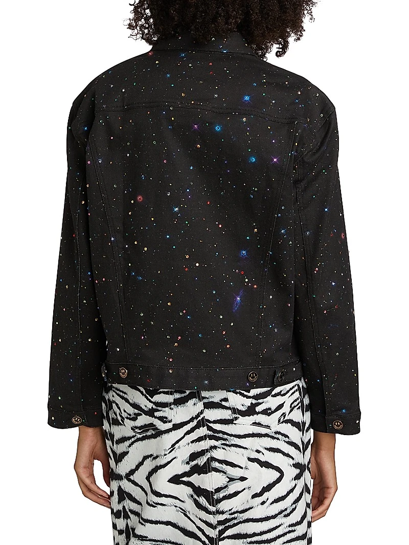 Cosmo Printed Denim Jacket