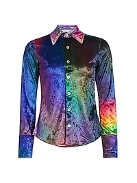 Prism Crushed Velvet Shirt