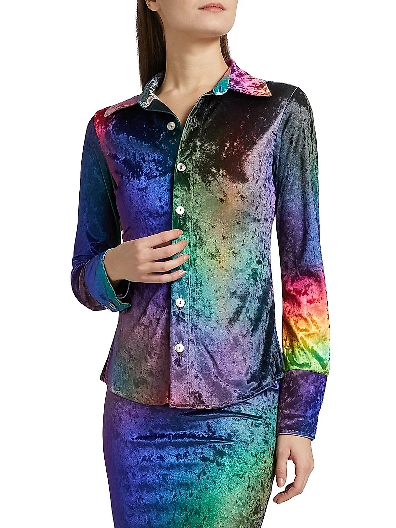 Prism Crushed Velvet Shirt