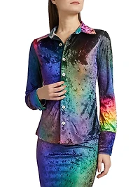 Prism Crushed Velvet Shirt