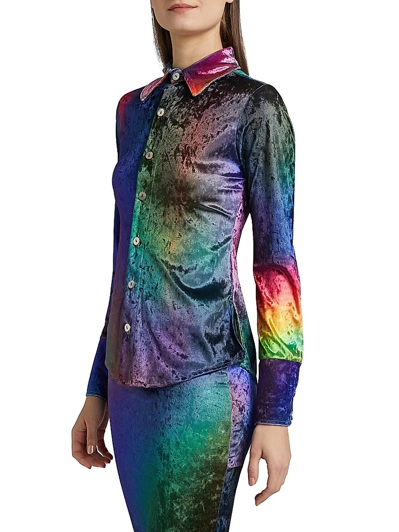 Prism Crushed Velvet Shirt