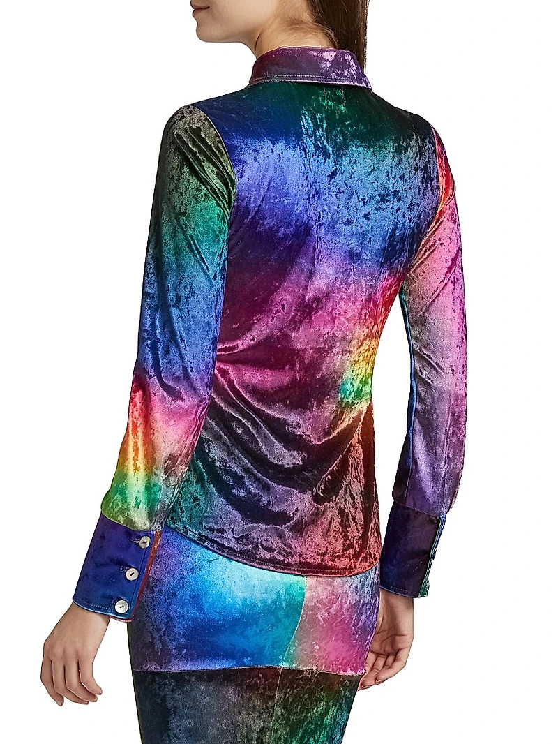 Prism Crushed Velvet Shirt