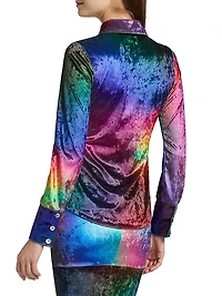 Prism Crushed Velvet Shirt