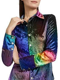 Prism Crushed Velvet Shirt