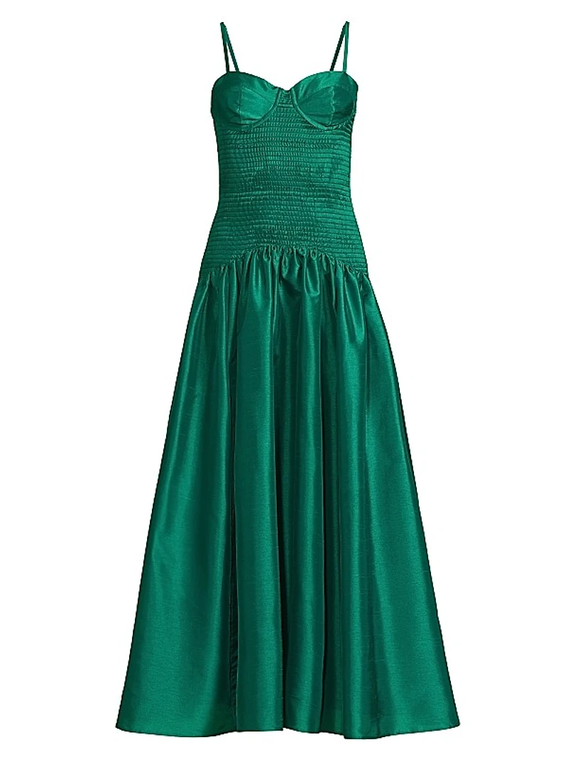 Lietta Shantung Fit & Flare Cocktail Dress