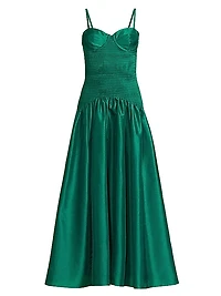 Lietta Shantung Fit & Flare Cocktail Dress
