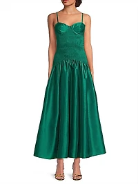 Lietta Shantung Fit & Flare Cocktail Dress