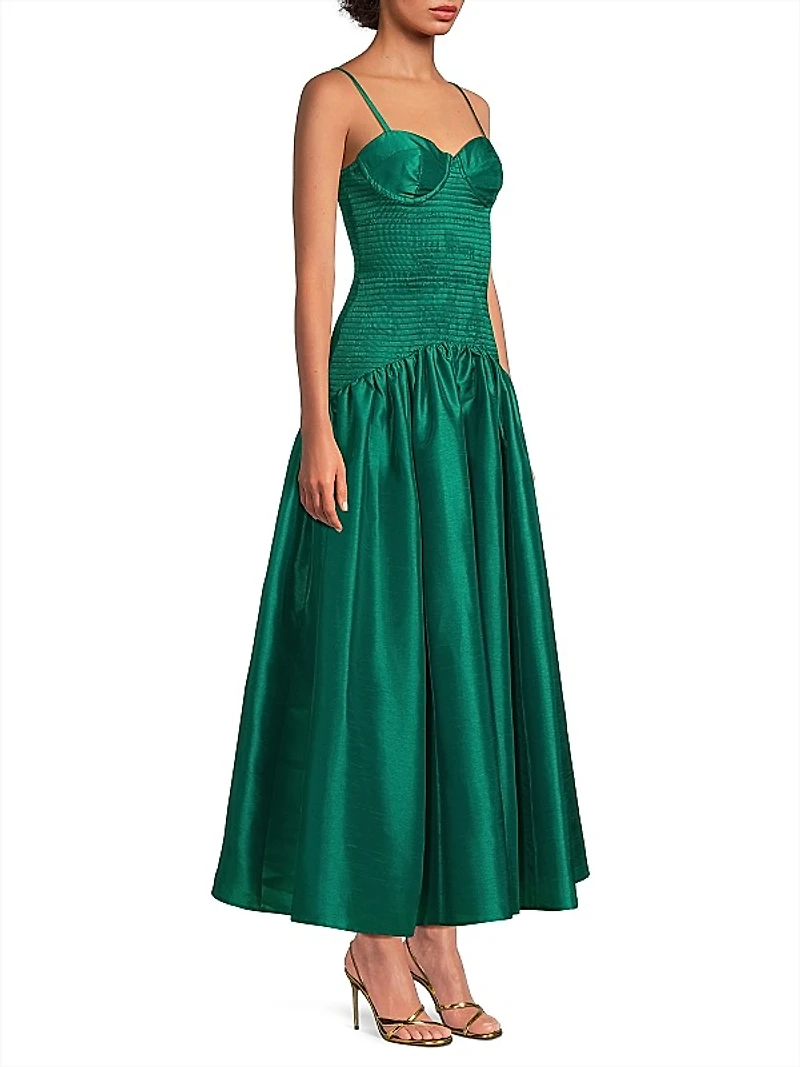 Lietta Shantung Fit & Flare Cocktail Dress