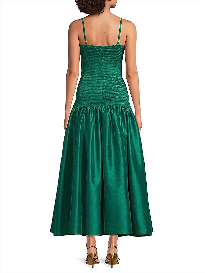 Lietta Shantung Fit & Flare Cocktail Dress