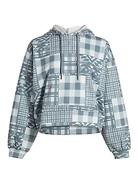 Patchwork Printed Hoodie